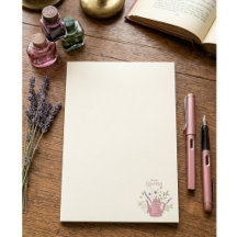 Blocos de Notas Adhesivos Personalizados de Flores