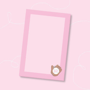 Bloco De Notas Blocos de Notas Autocolantes Rosa para Crianças de