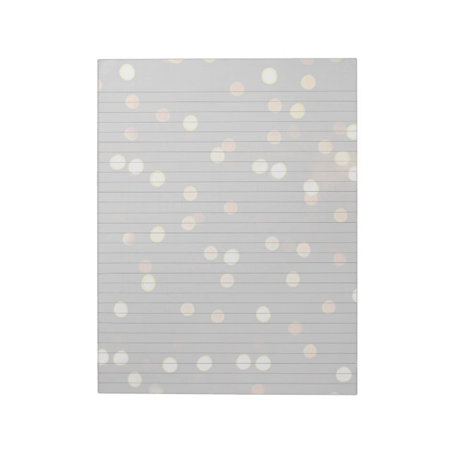 Bloco De Notas Blocos de Notas com Luzes Bokeh (Invertido)