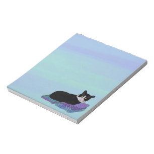 Bloco De Notas Blocos de notas da sesta do gato do smoking