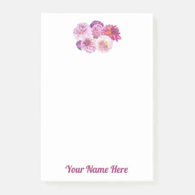 Bloco De Notas Blocos de Notas Dazzling Dahlias (Frente)