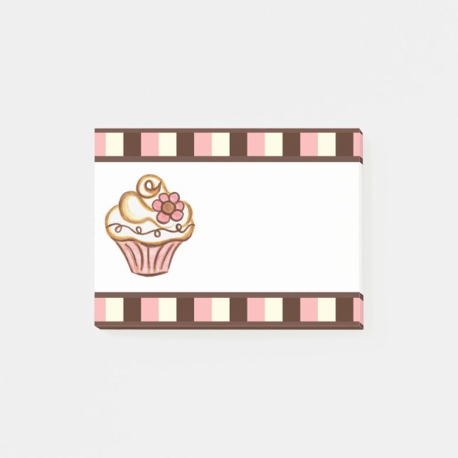 Bloco De Notas Blocos de Notas de Cupcake Classes Negócios  (Frente)