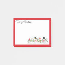 Blocos de Notas de Natal com Bonecos de Neve