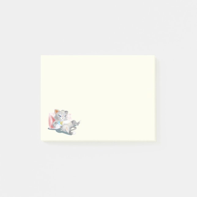 Bloco De Notas Blocos de Notas Engraçados de Gatinho Bebê (Frente)