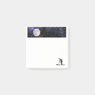 Bloco De Notas Blocos de Notas Estéticos de Espaço de Telescópio