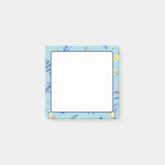 Bloco De Notas Blocos de Notas Florais com Padrão Diário Post-it