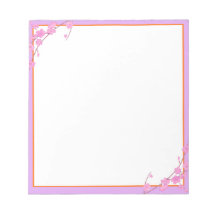 Blocos de Notas Florais Roxos Simples