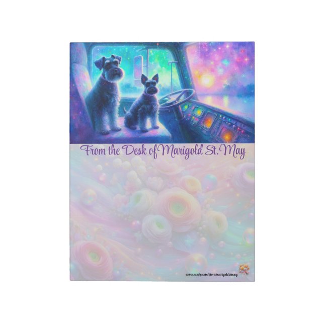 Bloco De Notas Blocos de Notas Long Haul Schnauzers (Invertido)