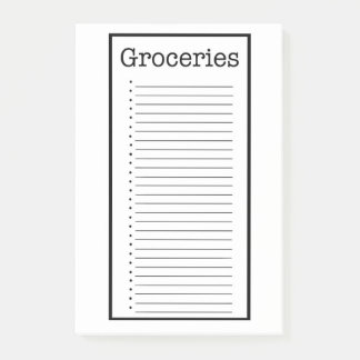 Bloco De Notas Blocos de Notas para Lista de Compras Simples