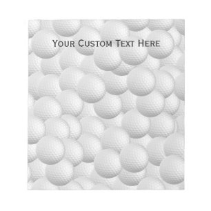 Bloco De Notas Blocos de notas personalizados Bolas de Golfe