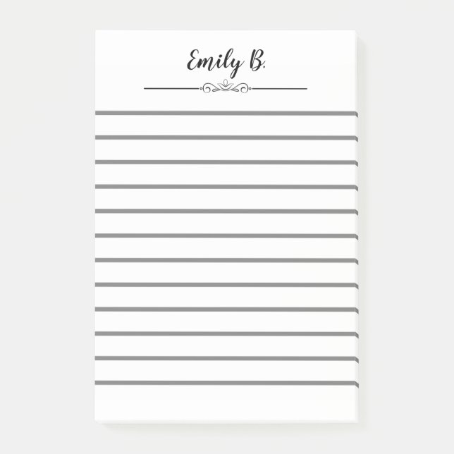 Bloco De Notas Blocos de Notas Personalizados Com Linhas (Frente)