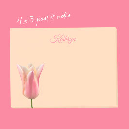 Bloco De Notas Blocos de Notas Personalizados com Tulipa Rosa
