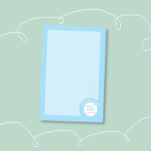 Blocos de Notas Personalizados de Beisebol Azul pa