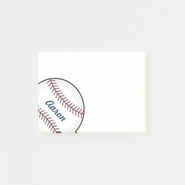 Bloco De Notas Blocos de Notas Personalizados de Beisebol como Pr (Frente)