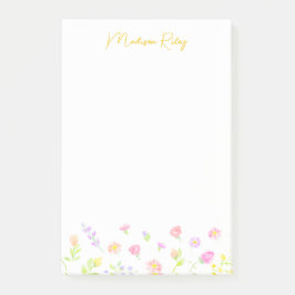 Bloco De Notas Blocos de Notas Personalizados Dourados Flor de Ca