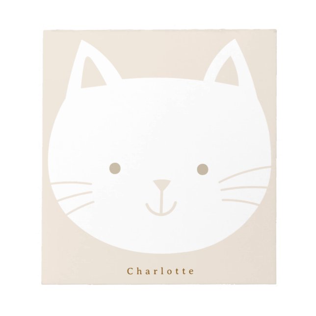 Bloco De Notas Blocos de notas personalizados Kitty para crianças (Frente)