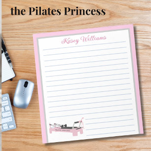 Bloco De Notas Blocos de Notas Personalizados Rosa Princesa de Pi