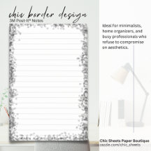 Blocos de Notas Post-it® 3M com Design de Borda Ch