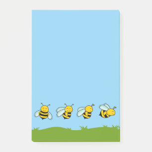 Bloco De Notas Blocos de Notas Post-It Abelhas Felizes