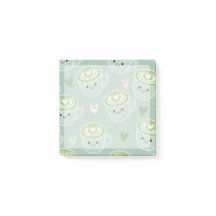 Blocos de notas Post-It de xícara de matcha sorrid