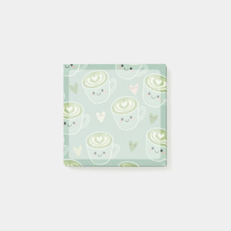 Bloco De Notas Blocos de notas Post-It de xícara de matcha sorrid