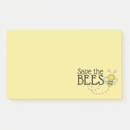Bloco De Notas Blocos de Notas Post-It Salve as Abelhas