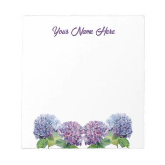 Bloco De Notas Blocos de Notas Sapphire Blues Hydrangeas