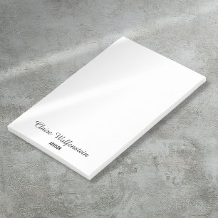Bloco De Notas Blocos de Notas Simples Elegantes Preto e Branco