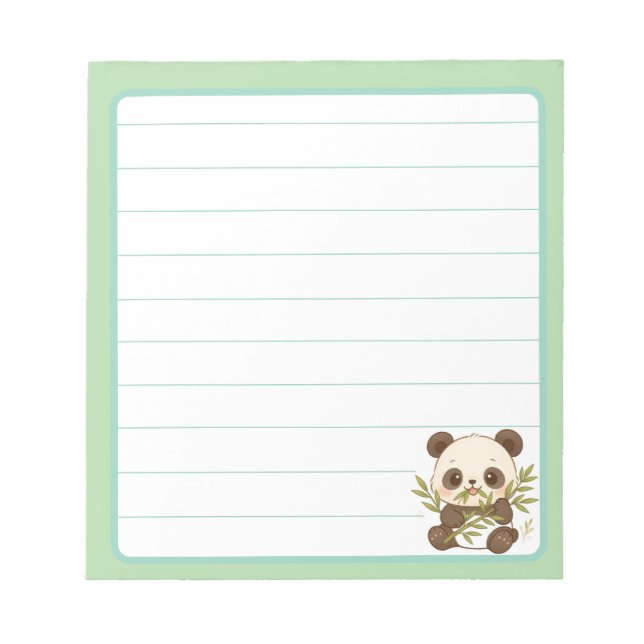 Bloco De Notas Blocs de Notas Panda (Frente)