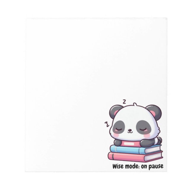 Bloco De Notas Blocs de Notas Panda Durmiendo (Frente)