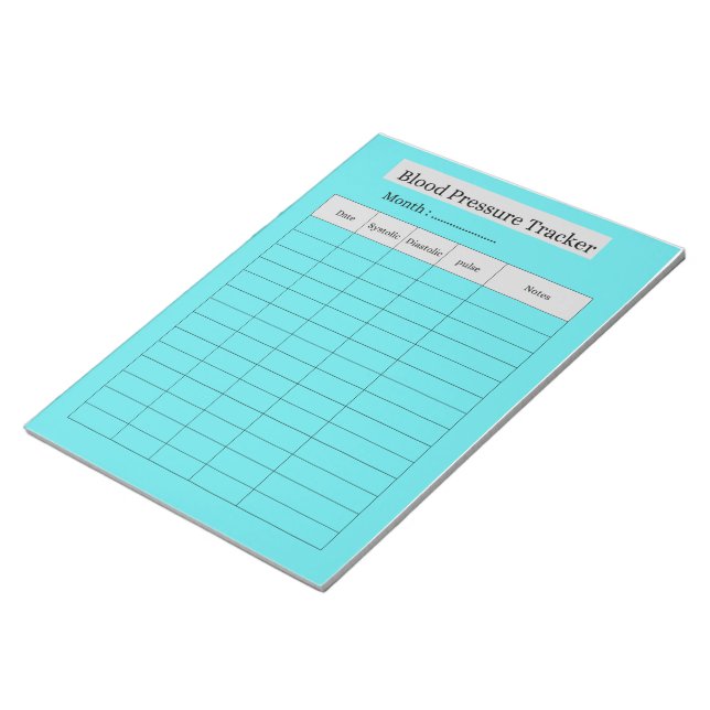 BLOCO DE NOTAS BLOOD PRESSURE TRACKER (Inclinado)