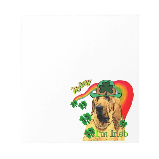 Bloco De Notas Bloodhound st Patricks (Frente)