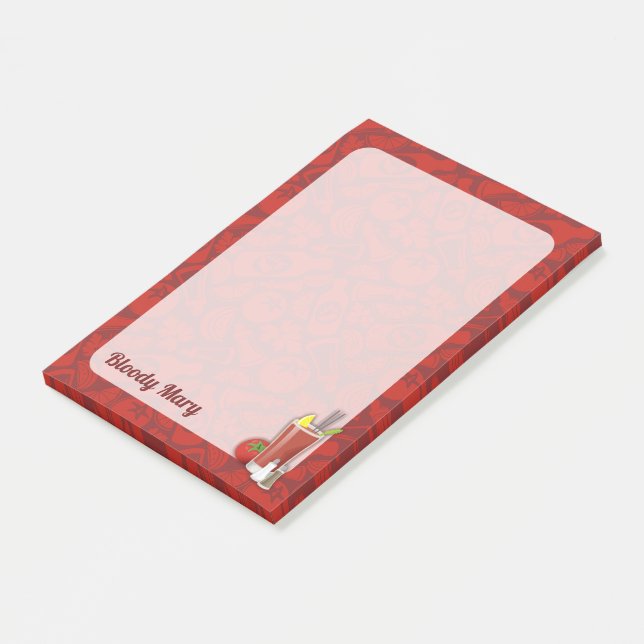Bloco De Notas Bloody Mary Cocktail (Inclinado)