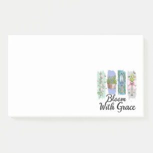 Bloco De Notas Bloom com a Arte Floral Grace Garden