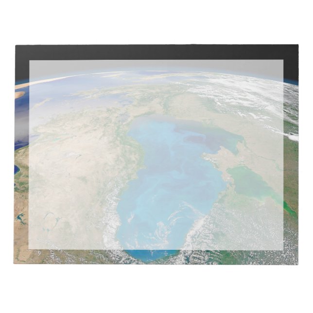 Bloco De Notas Bloom De Fitoplâncton Azul No Mar Negro (Frente)