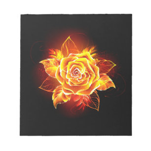 Bloco De Notas Blooming Fire Rosa