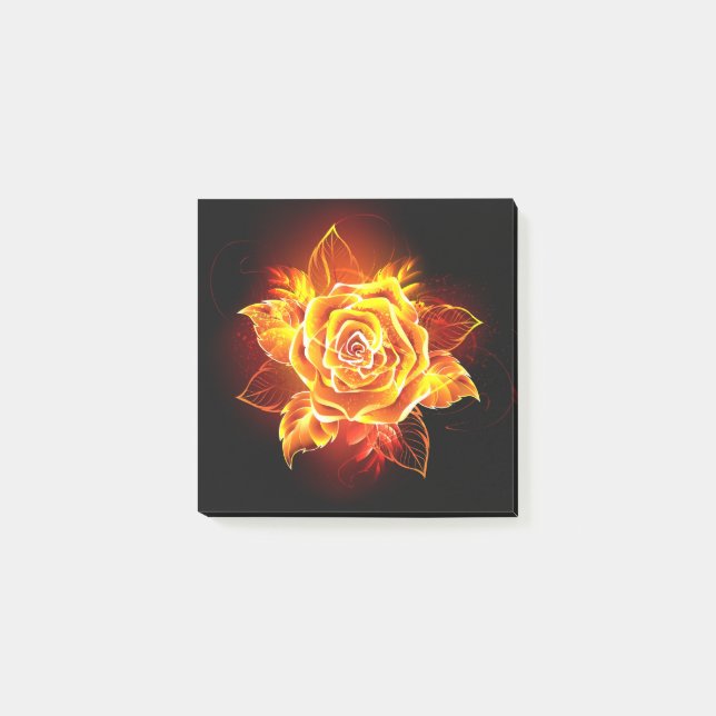 Bloco De Notas Blooming Fire Rosa (Frente)
