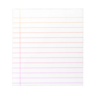 BLOCO DE NOTAS BLOQUEAR PAPEL DE NOTEBOOK PERSONALIZADO, COR LINH
