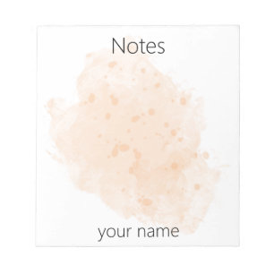 Bloco De Notas Bloqueio de Pintor de Aquarela em Coral Esmagado c