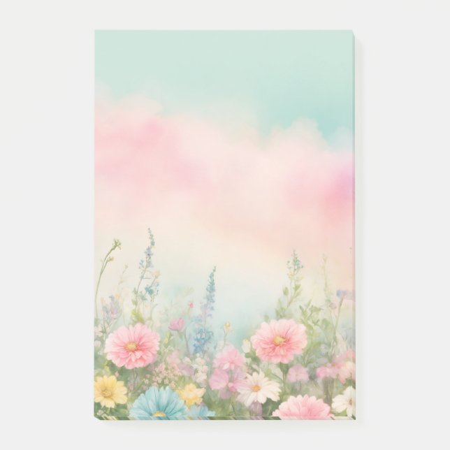 Bloco De Notas "Blossom Blooms Notepad Floral" (Frente)