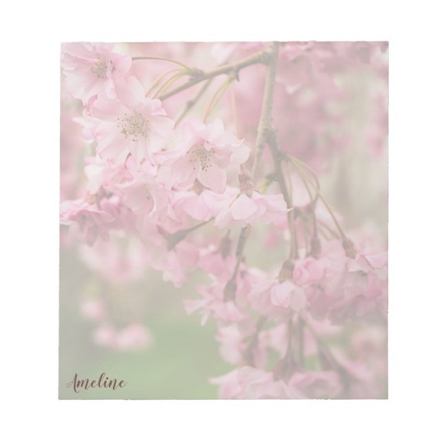 Bloco De Notas Blossomas de Cereja (Frente)