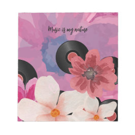 Bloco De Notas Blossomas e Vinil