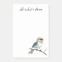 Bloco De Notas Blue Bird on a Tree Branch