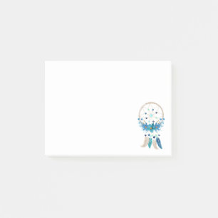Bloco De Notas Blue Dreamcatcher Na moda Boho Design