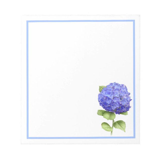 Bloco De Notas Blue Hydrangea (Frente)