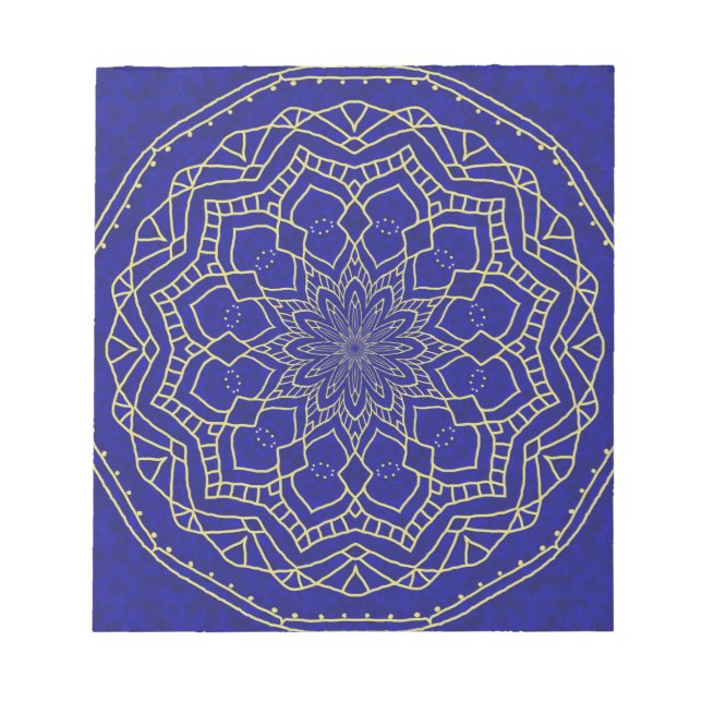 Bloco De Notas Blue Mandala (Frente)