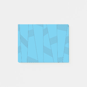Bloco De Notas Blue, simple, elegant, abstract line pattern