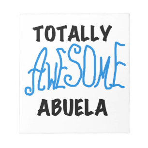 Bloco De Notas Blue Totalmente Incrível Abuela Gifts