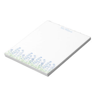 Bloco De Notas Bluebells Flores azuis Aromas
