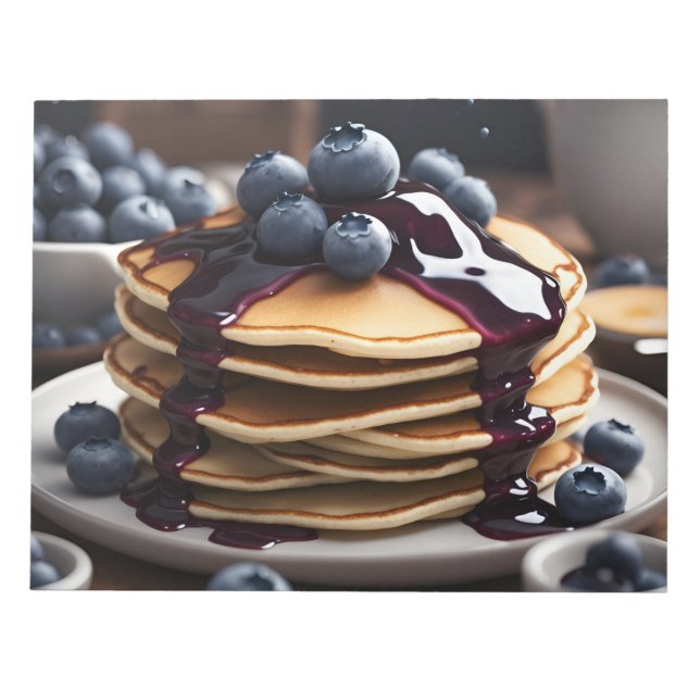 Bloco De Notas Blueberry Pancakes (Frente)